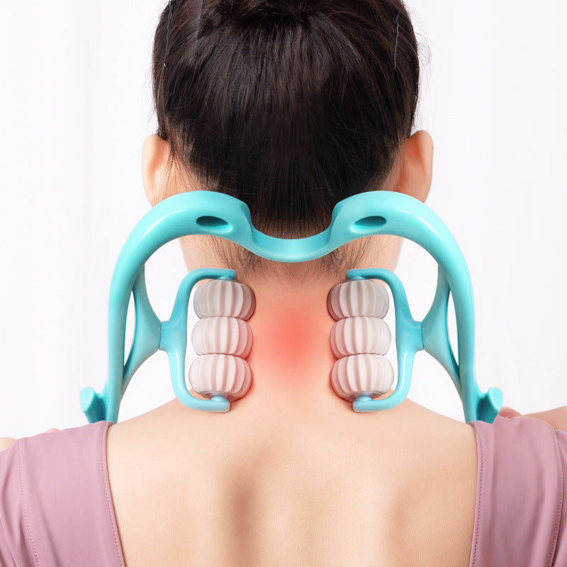 Multifunctional 6-Wheel Neck Massager | Relieve Muscle Pain