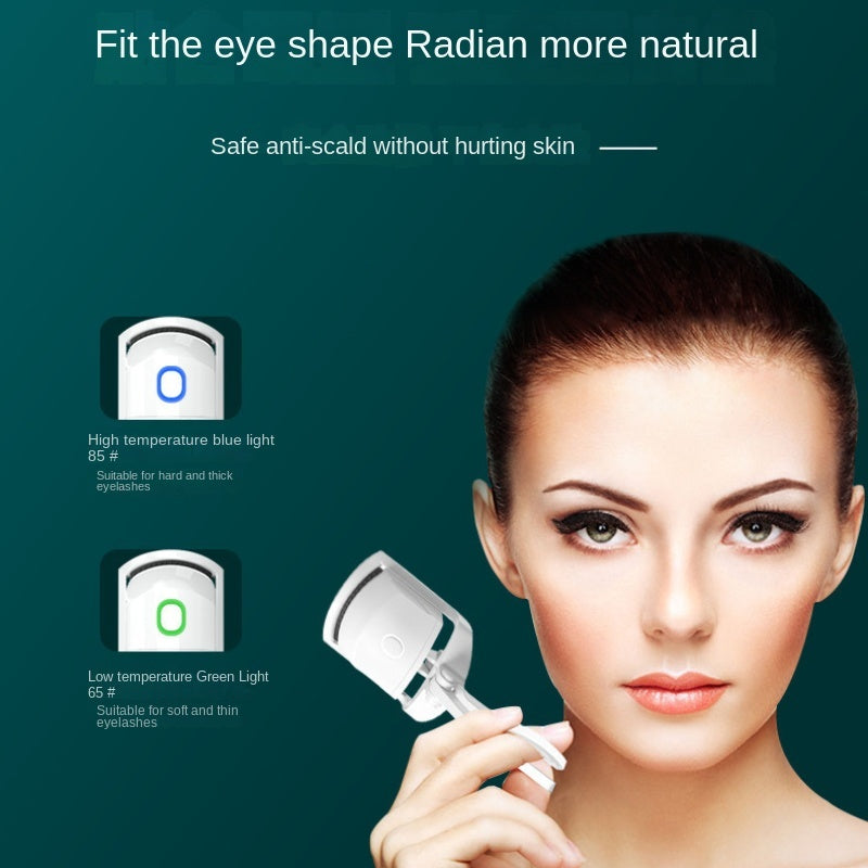 Electric Heated Eyelash Curler – Portable &amp; Rechargeable