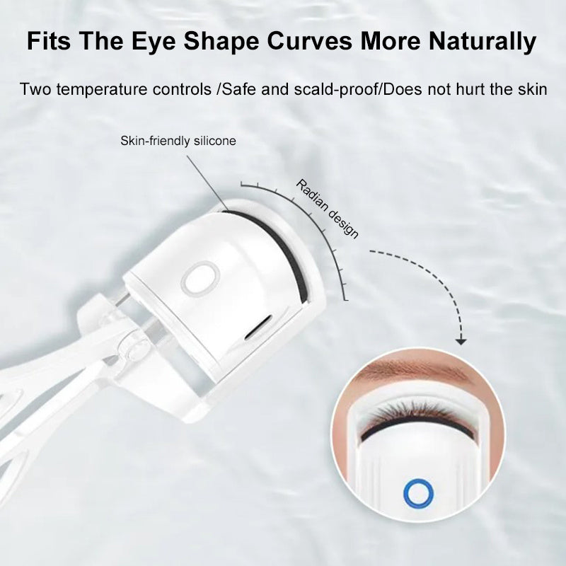 Electric Heated Eyelash Curler – Portable &amp; Rechargeable