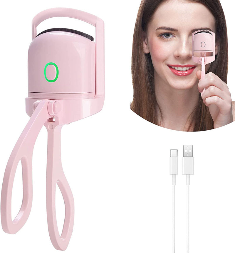 Electric Heated Eyelash Curler – Portable &amp; Rechargeable