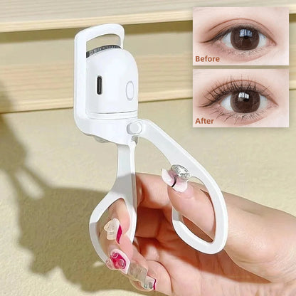 Electric Heated Eyelash Curler – Portable &amp; Rechargeable