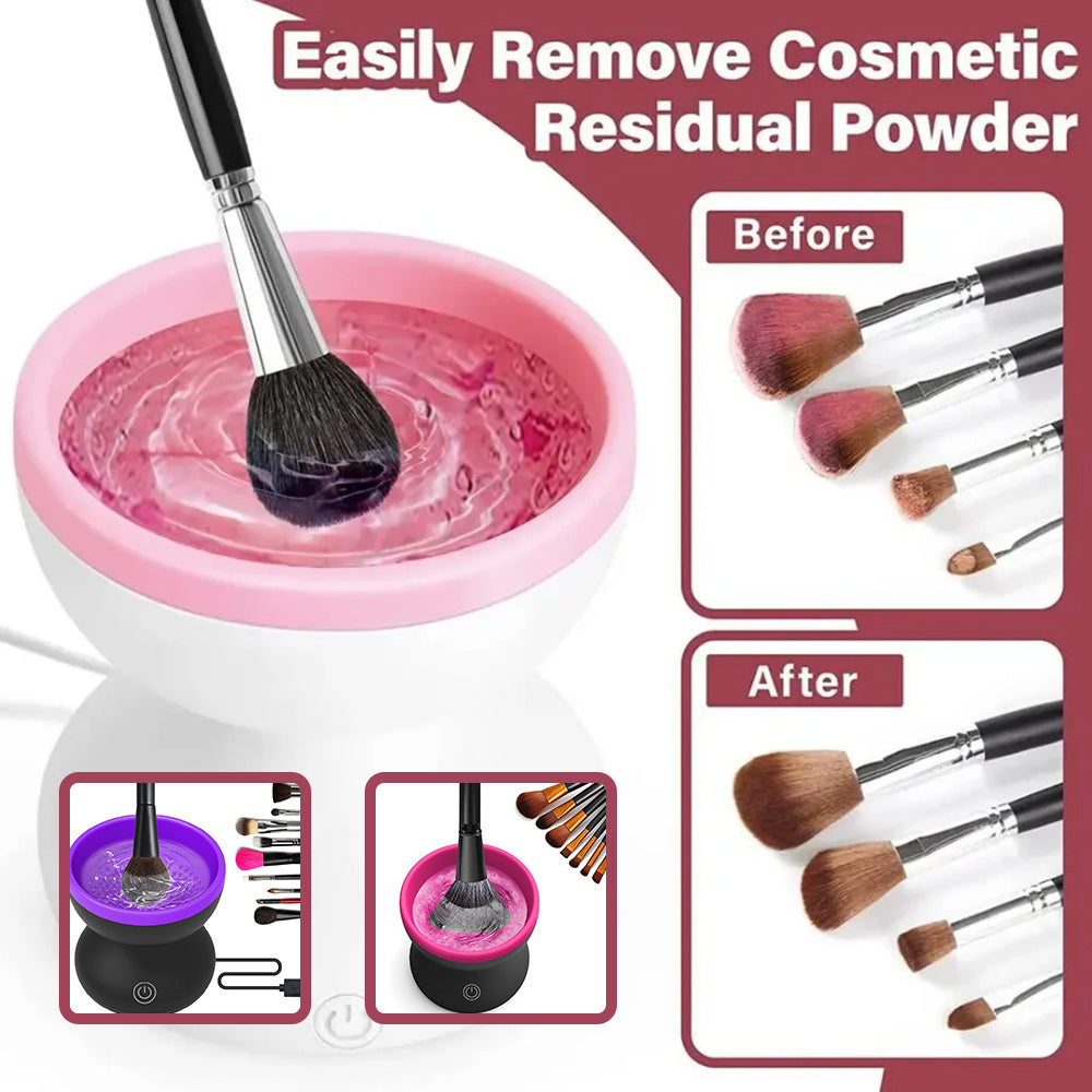 Electric Makeup Brush Cleaner - Portable &amp; USB Operated