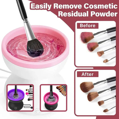 Electric Makeup Brush Cleaner - Portable &amp; USB Operated