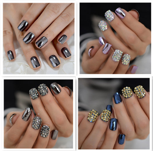 Metal false nails for women