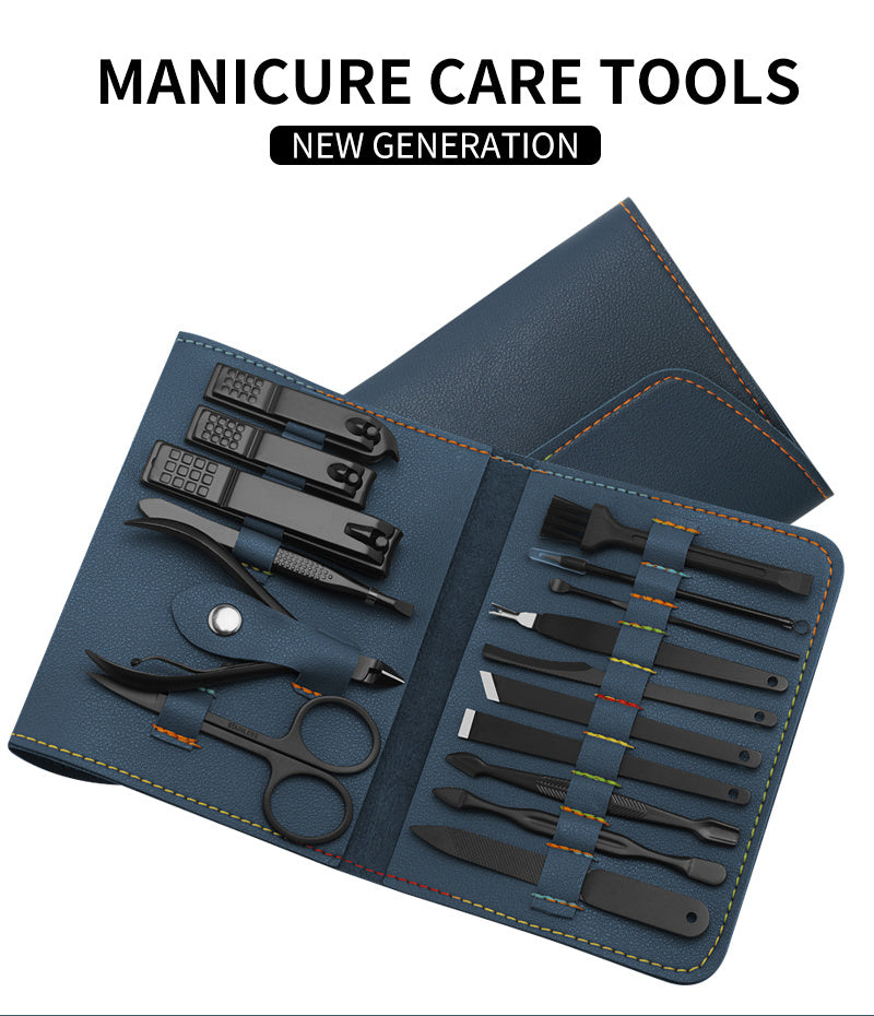 16-Piece Stainless Steel Manicure Pedicure Set | Type2Be