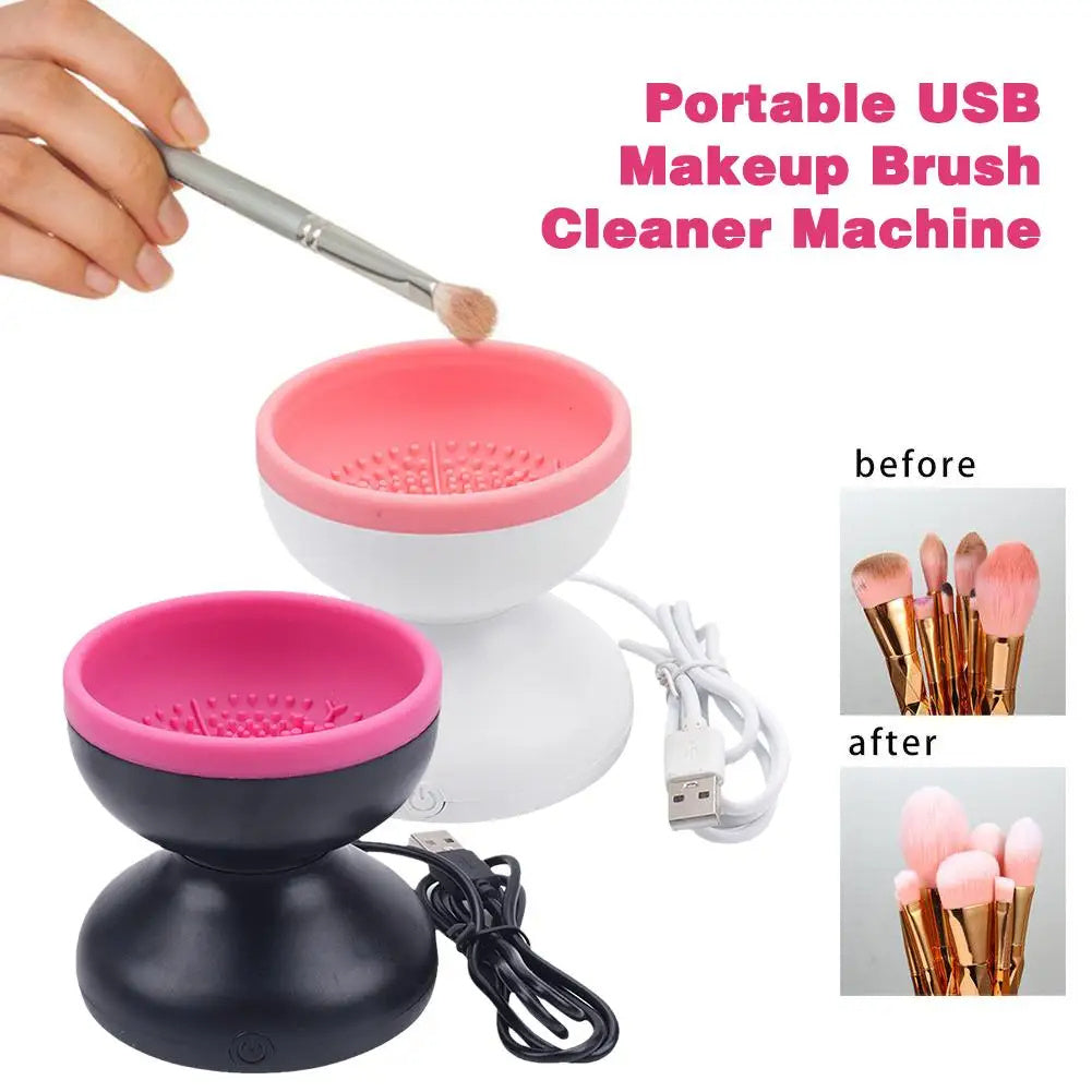 Electric Makeup Brush Cleaner - Portable &amp; USB Operated