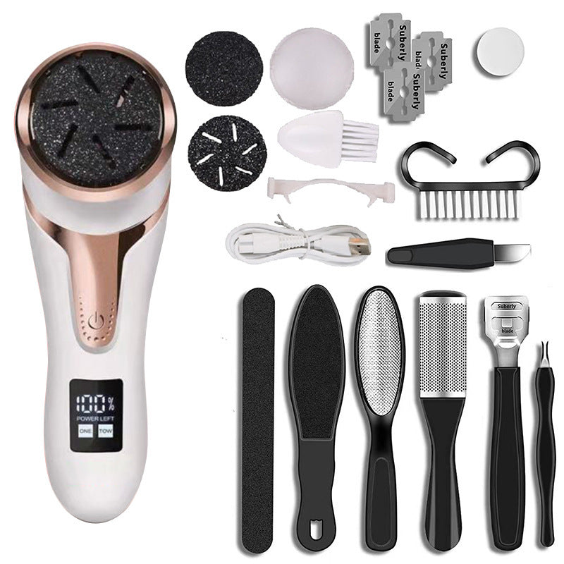 LCD Digital Foot Scrubber - Exfoliating Pedicure Gadget