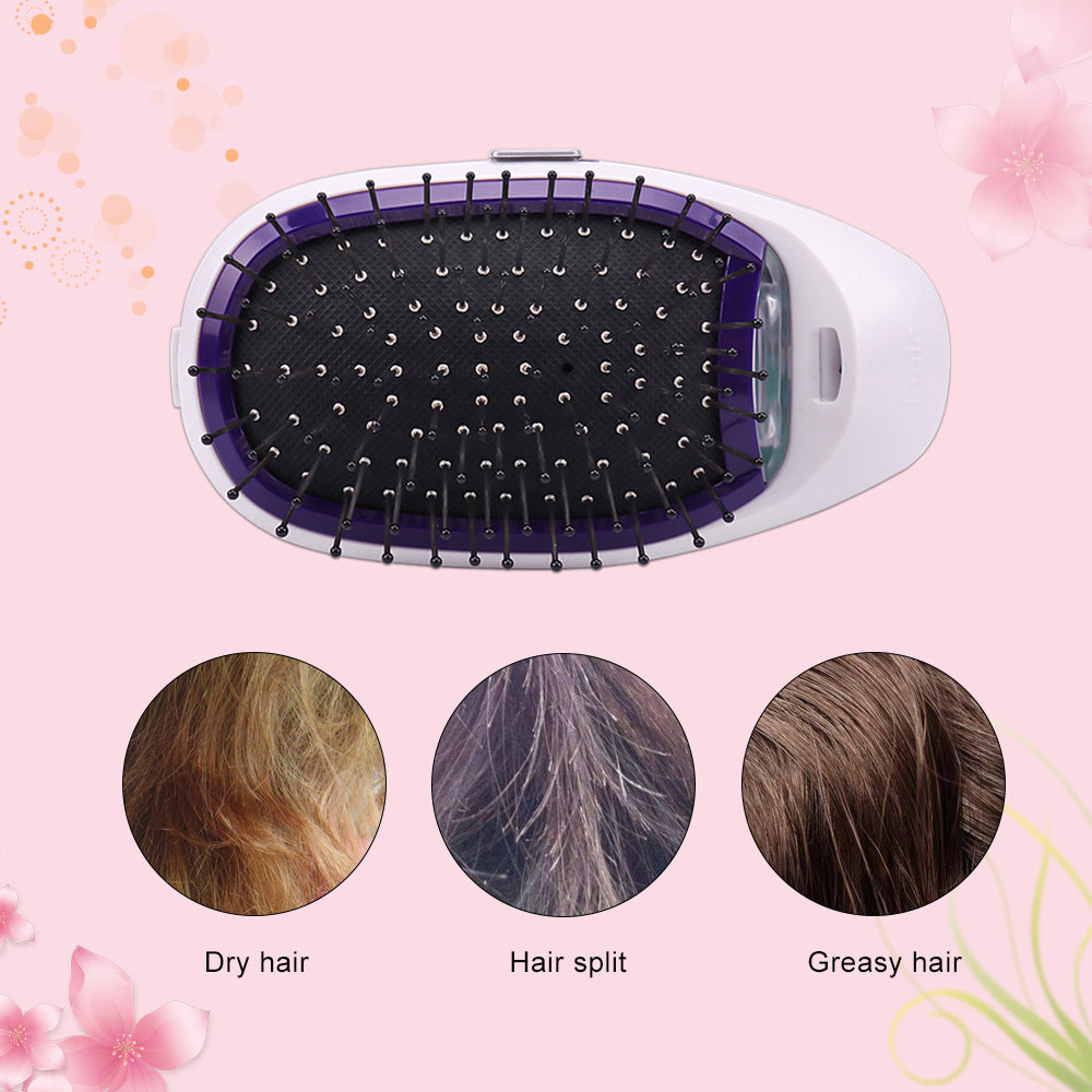 Portable Electric Ionic Hairbrush – Vibrating Scalp Massage