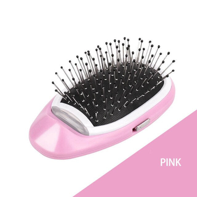 Portable Electric Ionic Hairbrush – Vibrating Scalp Massage