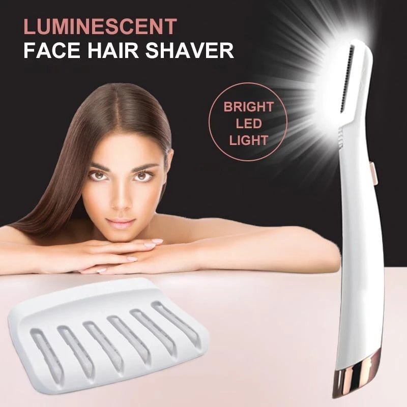 LED Facial Hair Trimmer for Smooth, Radiant Skin