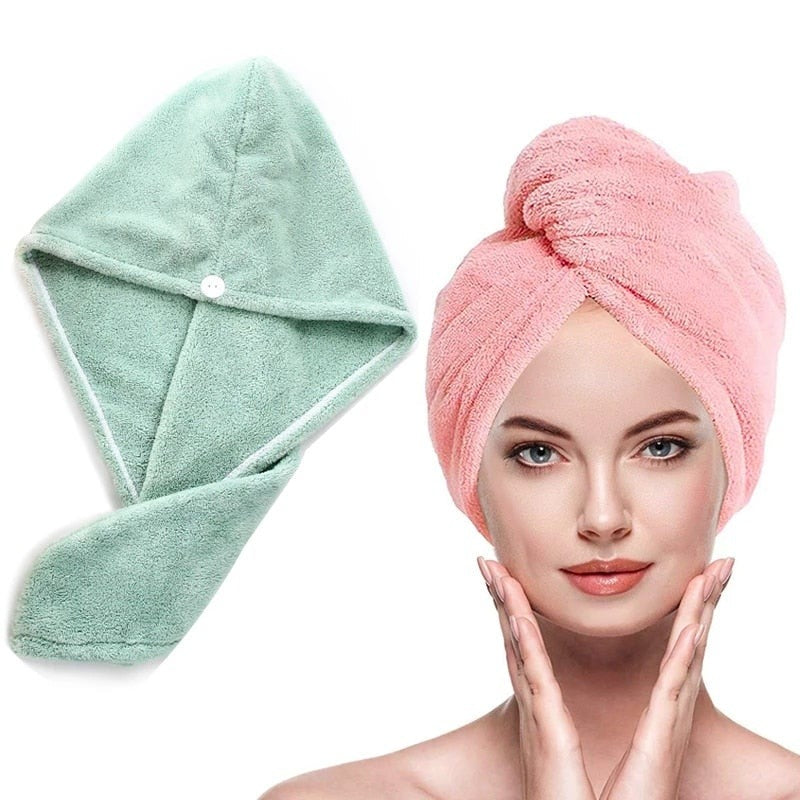 Magic Microfiber Hair Drying Towel - Fast &amp; Damage-Free