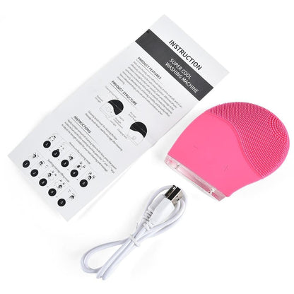 Electric Facial Cleansing Brush - Waterproof &amp; Silicone