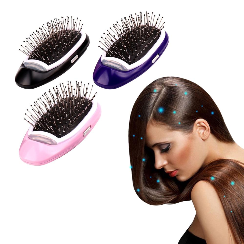 Portable Electric Ionic Hairbrush – Vibrating Scalp Massage