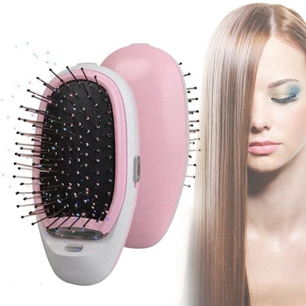 Portable Electric Ionic Hairbrush – Vibrating Scalp Massage